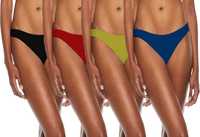 THE BLAZZE Women Thong Black, Red, Green, Dark Blue Panty pack of 4