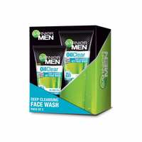 Garnier Men Oil Clear Clay D-Tox Deep Cleansing Icy Face Wash, Pack of 2, 200g


