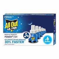All Out Ultra refill pack of 6 (6 refills pack, 45ml each) 