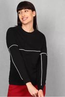 Metronaut Full Sleeve Solid Women Sweatshirt