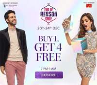 Myntra : Buy 1 @MRP & Get 4 Free ( 7pm - 1am )
