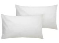 PumPum Polyester Fibre Solid Sleeping Pillow Pack of 2  (White)