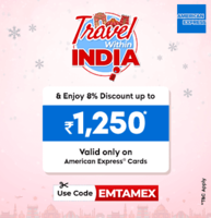 EaseMyTrip | Amex - Grab 8% Discount up to INR 1,250 on Flight Booking