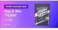 Amazon Health essentials sale Quiz | Play and win Rs. 10000