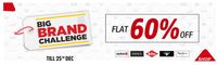 Brand Factory Big Brand Challange Sale Flat 60% Off On Top Brands Till 25th December