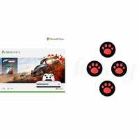 Microsoft 1 TB Xbox One S Console-Forza Horizon 4 Bundle&FOXMICRO Black & White King's Choice Set of 1( 2 PAIR) Analog Stick Joystick Controller Performance Thumb Grips for PS4 | PS3 | Xbox ONE

