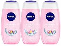 Nivea Waterlily and Oil Shower Gel, 250ml (Pack of 3)