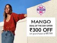 Ends On Midnight - Mango Women's clothing  up to  65%  off and get ₹300 off ₹1799