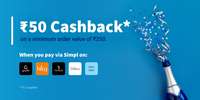 SIMPL : Get flat Rs.50 cashback on your first Simpl transaction on 200+ merchants