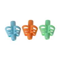 Syga 3 Pcs Two-Finger Pencil Grips for Kids Silicone Children Pencil Holder Handwriting Learn Writing Training Grip