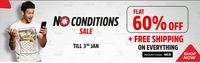 Brand Factory No Condition Sale Flat 60% Off + Free Shipping Till 3 JAN