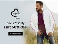 Being Human Clothing Flat 50% Off [27 December] Only