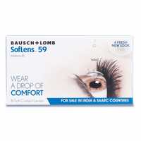 Bausch & Lomb Soflens 59 Monthly Contact Lens (-1.00, Clear, Pack of 6)