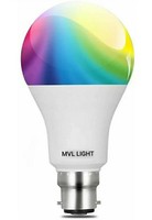 M.v.l 9 W Round B22 LED Bulb  (Multicolor)