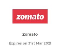 Get 200 credit on no min order at Zomato (new user)