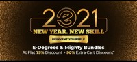 Eduonix 2021 New Year Sale | E-Degrees Mighty bundles At Flat 75% discount + 50% Extra cart discount