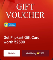  Flipkart voucher available 2500 at 2500 supercoin
