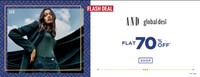 Ajio Flash sale | Flat 70% off on AND & Global Desi Clothing