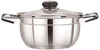 Stainless Steel premium casserole with glass lid (2 liters) 