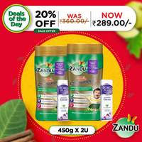 Pack of 2 Zandu Chyawanprash + FREE 2 Boroplus Cream 
