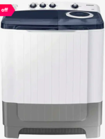 Samsung 8 kg 5 Star Semi Automatic Top Load Washing Machine (WT80R4200LG/TL, Light Grey) + 10% off via Indusind Bank Cards 