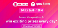 Amazon Quiz Answers for 31st Dec'20 – Win Tommy Hilfiger Men's Watch : 1 Winner
