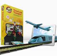 Aurodo Machines - Kids Learning Kit With 26 Augmented Reality Vehicles 