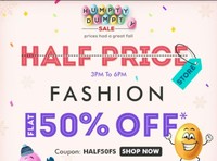 FirstCry Fashion Flat 50% Off  [3 PM-6 PM]