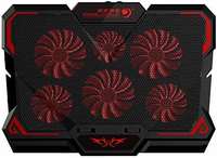 Dezful COOLCOLD K38 Laptop Air Cooling Fan Computer Support Stand (6-Fans) Cooler Adjustable Wind Speed Low Noise(Pack of 1)