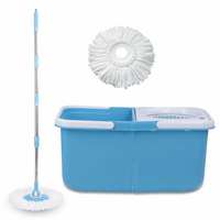 Gala E-Twin Bucket Spin Mop with Handle and Microfibre Refills in Blue with White Rs. 717
