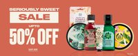 TheBodyshop The Seriously Sweet Sale | Flat 50% Off on Selected Products 