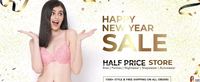 Clovia New Year Sale | Half Price store for bras, Panties, Nightwears, Sleepwears and more+ 3% off via coupon