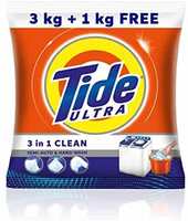 Tide Ultra 3 in 1 Clean Detergent Washing Powder - 3 kg + 1 kg Free = 4 kg@401