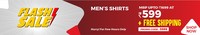 Brand Factory Flash Sale - Men's Shirts At Rs 599 + Free Shipping