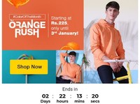 Bewakoof Colour of the Month Orange Rush  starting at ₹225 till 3rd Jan