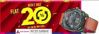 Fastrack Reset Sale Flat 20% off and 10% off on Axis Bank Card