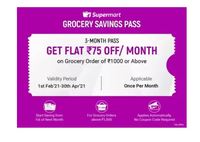 Grocery Savings Pass Pay ₹1 +  10 Coins