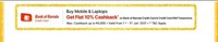 Get Flat 10% cashback upto max 4000 on Laptops, Tablets and Mobiles on paytm mall for Bank of Baroda credit card and credit card emi transactions. 
