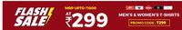Flash Sale - Men's & Women's T.Shirts At Rs 299