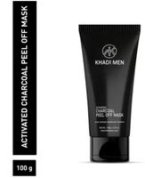 Khadi Men Activated Charcoal Peel off Mask with Green tea & Orange Peel Extract (100ml)
