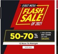 Lifestyle First Mega Flash Sale of 2021 (Till Midnight) | 50-70% off on Clothing and Accessories + Extra 15% off via coupon