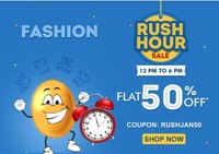 FirstCry Rush Hour Sale Flat 50% off on Fashion |till 6 Pm|