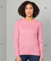 Metronaut Striped High Neck Casual Women Pink Sweater