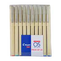 Pilot Roller Ball Pen Pack of 20 ( 15 Blue , 3 Black , 1 Red, 1 Green ) 