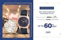 Ajio Wow Watch Days Upto 60% On Top Brands  Watches 