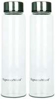 Signoraware Element 1ltr and Element 1ltr (Combo Borosilicate Glass), 1000ml+1000ml, Set of 2, Clear