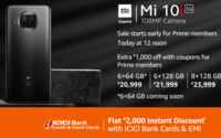 Mi 10i  5G + Flat 2000 via ICICI Bank Cards & EMI