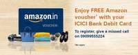 Get free Amazon Voucher using ICICI Bank Debit Card