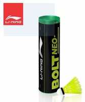Li-Ning Bolt Neo (6 in 1) Nylon Badminton Shuttlecocks (Yellow)