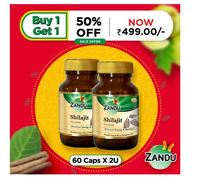 Lowest Online - Zandu Shilajit (60 Caps)(Buy 1 Get 1)